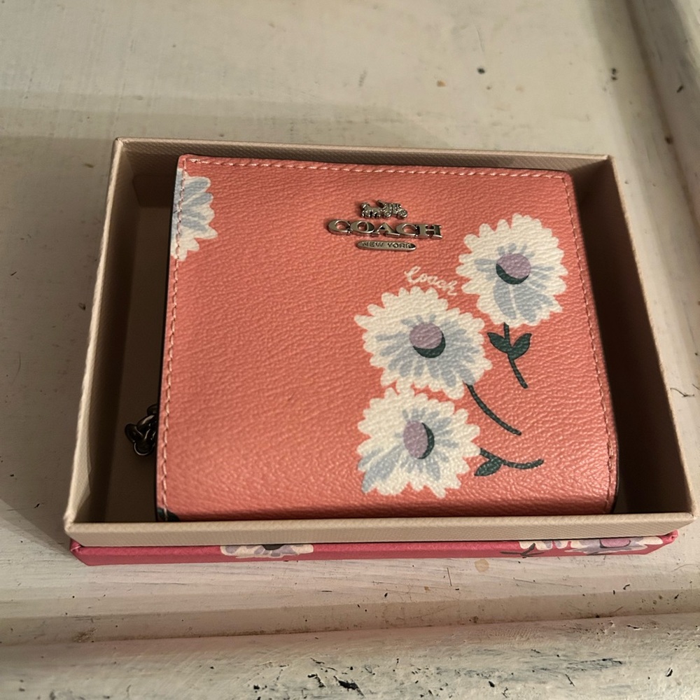 Coach Coral Floral Key Holder